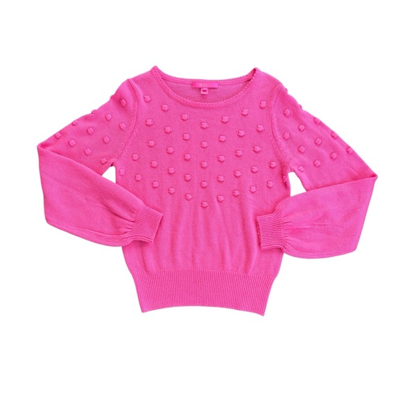 Lilly Pulitzer Tekla Women’s Crewneck Pink Sweater Size M Long Sleeve Pullover - Picture 2 of 5